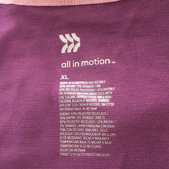 All in Motion Ponte Stretch Sweatshirt Plum Purple - Picture 6 of 8